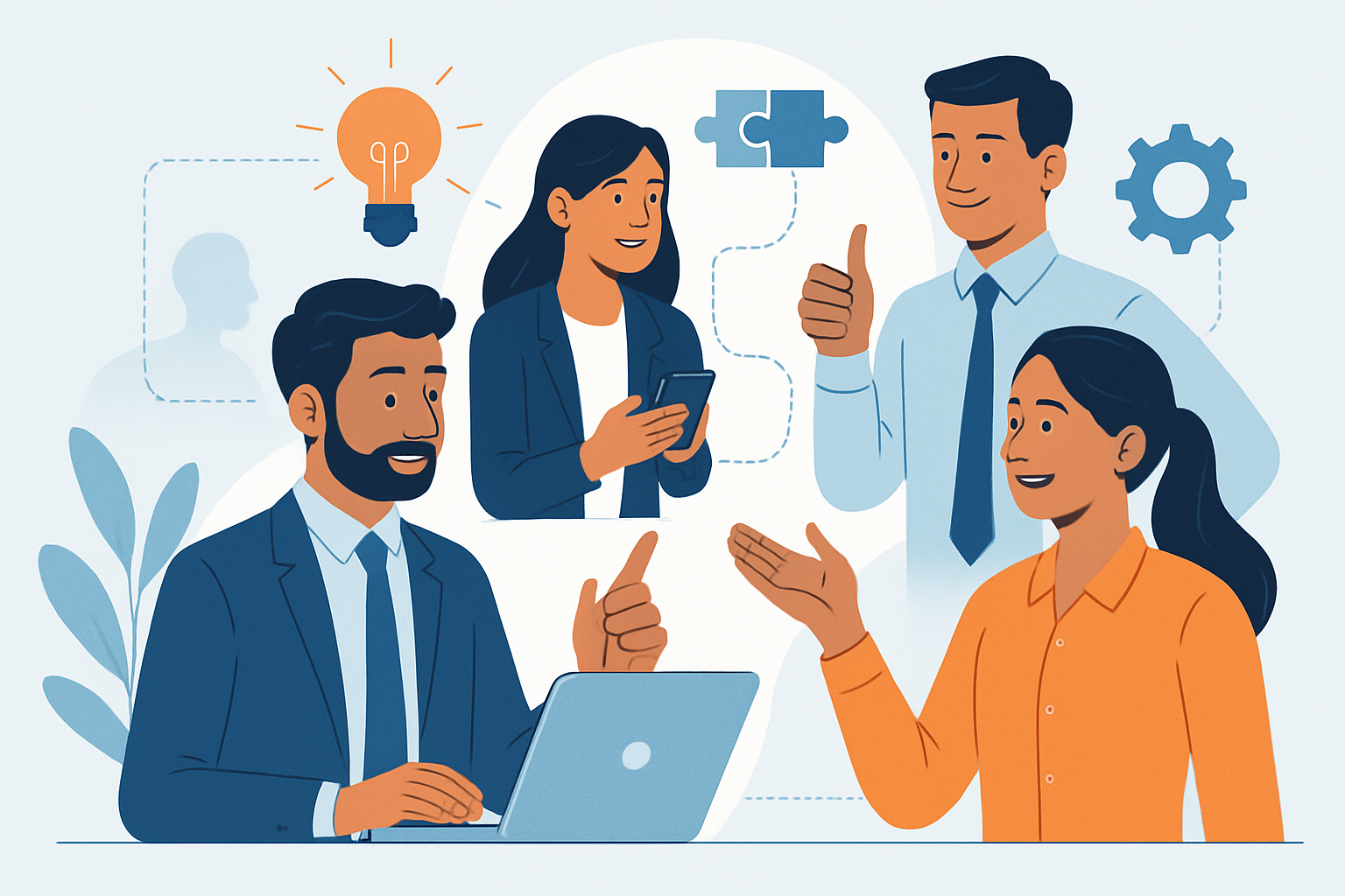 Professional learning AI skills on a laptop
